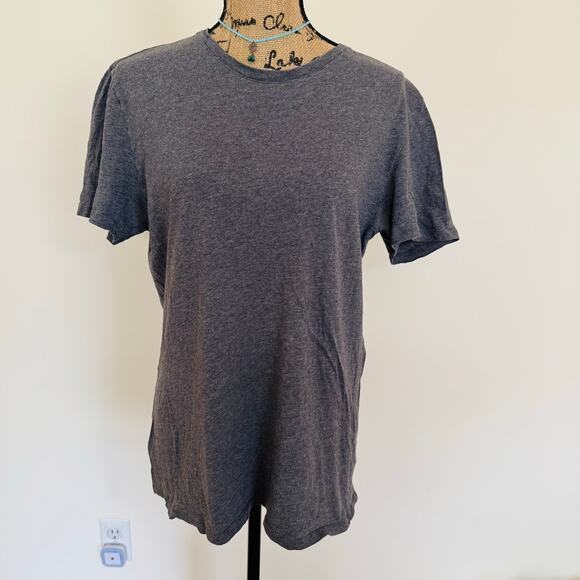Everlane Uniform Heathered Grey Short Sleeve Cotton Mens Tee Shirt Medium - Picture 1 of 6